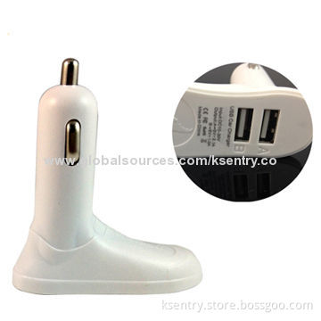 Promotional New Accessories Foot Shape Car Charger with Two USB Port 3.1A